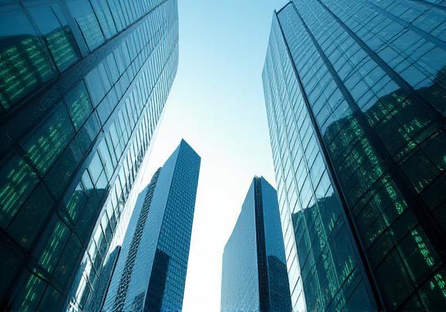 Abstract representation of financial forecasting and global data streams